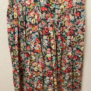 Adjustable straps, zipper on the back, mid length dress